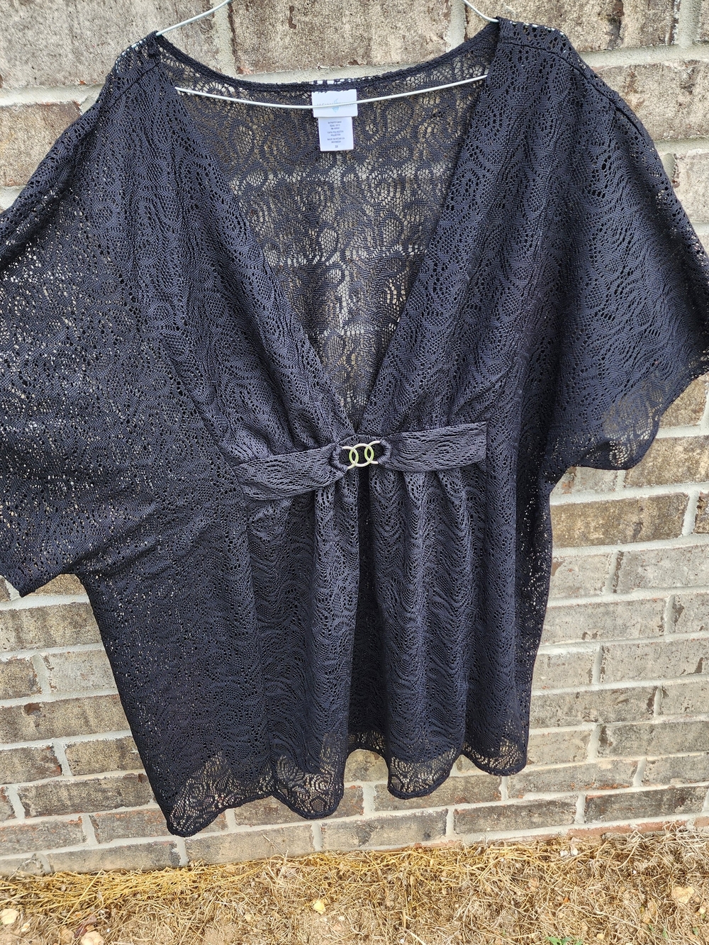 Jaclyn Smith Black Lace Cover Up - 3X